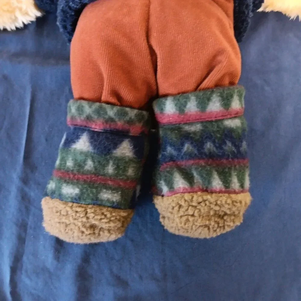 1997 Le Mutt Dog Plush Floppy Dog Outfit Pants Shoes Jacket Stocking Cap Fleece